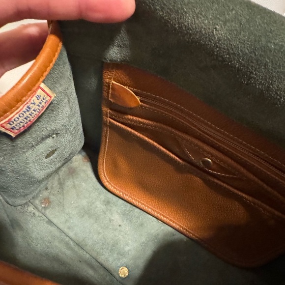 Green and Brown All Weather Leather Dooney & Bourke Crossbody Bag - Picture 7 of 9